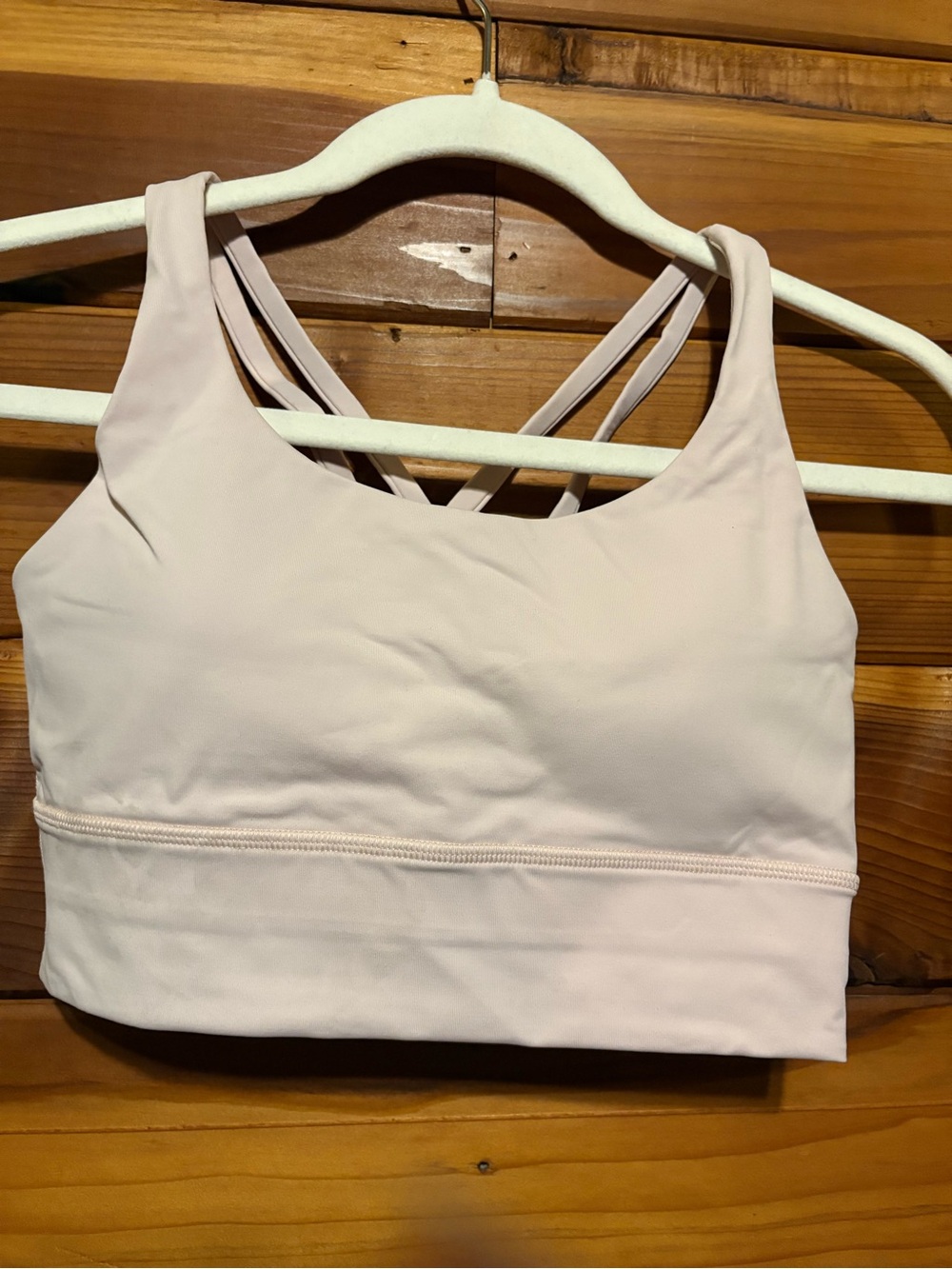 Lululemon Light Pink Strappy Sports Bra -